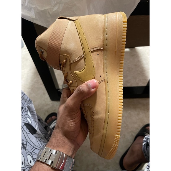 (2017) AIR FORCE 1 HIGH '07 LV8 WB 'FLAX' - Picture 3 of 16